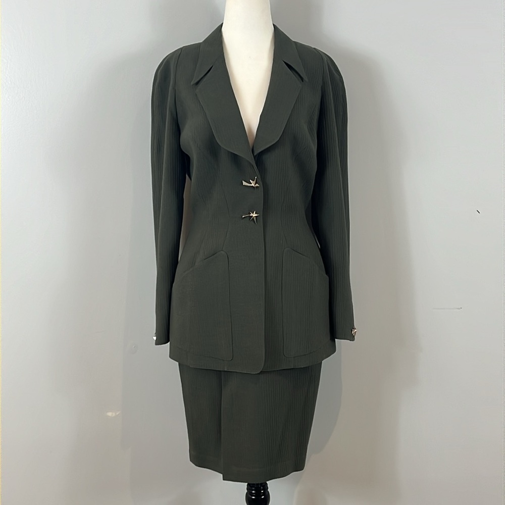 Thierry Mugler Vintage Wool Skirt Suit - Picture 3 of 17